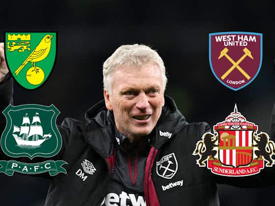 Article image:West Ham transfer reveal offers short-term relief for Sunderland, Norwich and Plymouth