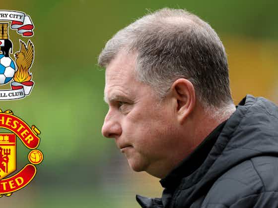 Article image:“It’s as simple as that” - Coventry City boss Mark Robins makes Man Utd admission
