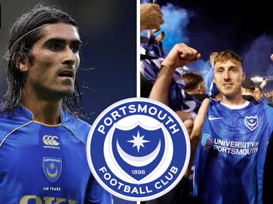 Article image:Pompey hero Pedro Mendes reacts in two words to Portsmouth FC promotion