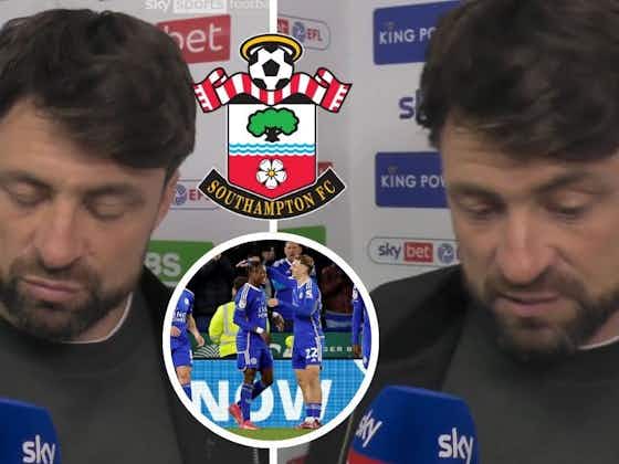Article image:”Pathetic” - Russell Martin takes aim at Southampton players after Leicester City hammering