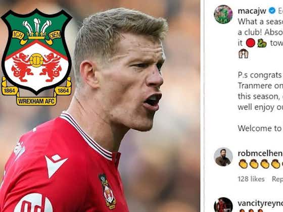 Article image:Wrexham: James McClean aims dig at Tranmere, Newport and Accrington following promotion