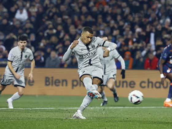 Article image:Kylian Mbappe misses two penalties, an open goal and suffers injury v Montpellier