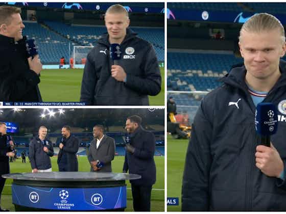 Article image:Erling Haaland reveals what he told Pep Guardiola after being subbed vs RB Leipzig