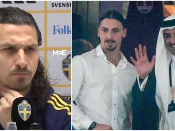 Article image:Zlatan Ibrahimovic's response to Qatar World Cup question goes viral