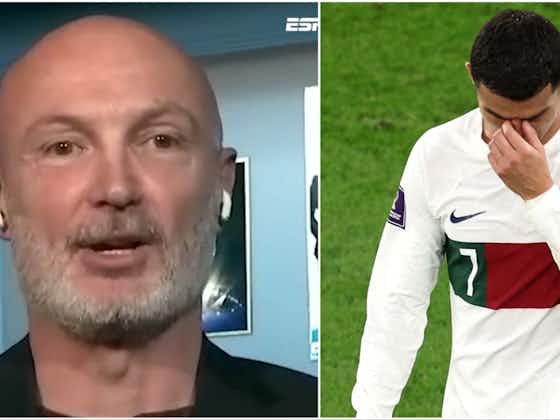 Article image:Cristiano Ronaldo: Frank Leboeuf’s brutal comeback to his fans goes viral