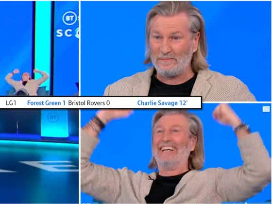 Article image:Robbie Savage's live reaction to son scoring first professional goal