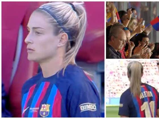 Article image:Alexia Putellas given standing ovation by Barcelona fans in Women’s Champions League Final