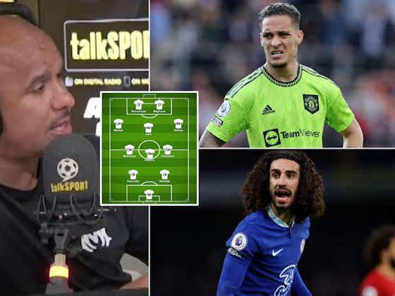 Article image:Agbonlahor includes Man Utd duo & Chelsea trio in Premier League flop XI of 22/23