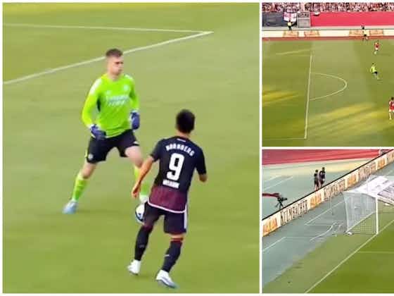 Article image:Arsenal keeper Karl Hein gifts Nurnberg equaliser with awful mistake