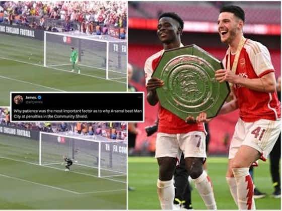 Article image:How Arsenal got the edge over Man City in the Community Shield penalty shootout