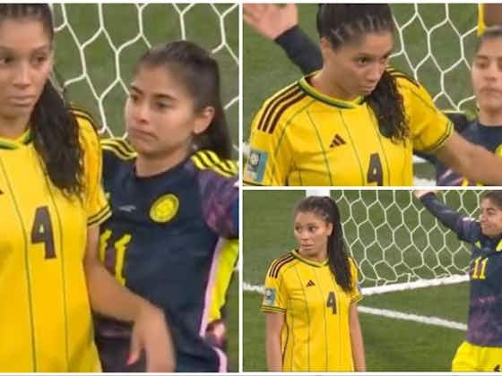 Article image:Confrontation between a Colombia and Jamaica player at Women’s World Cup goes viral