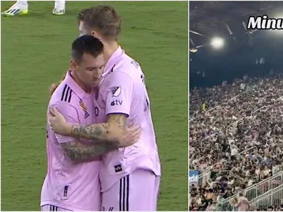 Article image:Video shows fans' reaction when Lionel Messi went off injured in Inter Miami v Toronto