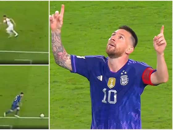 Article image:Lionel Messi produces brilliant skill to embarrass two Peru players during incredible performance