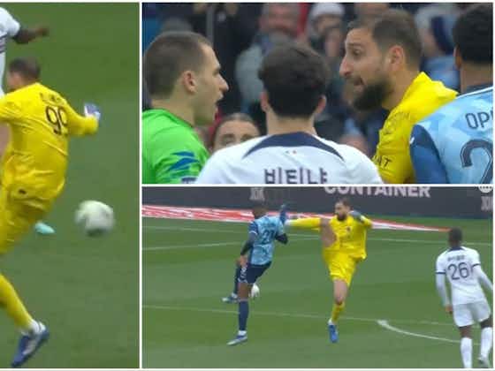 Article image:Gianluigi Donnarumma gets crazy red card in PSG vs Le Havre