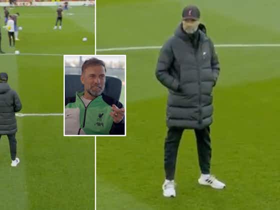 Article image:Jurgen Klopp reveals why he stares at the opposition during their pre-game warm up