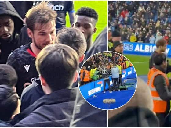 Article image:Crystal Palace players clash with fans after 4-1 Brighton loss
