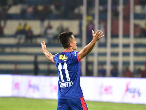 Article image:Asked the referee before taking the freekick: Bengaluru FC's Sunil Chhetri on his 'controversial' free-kick against Kerala Blasters FC