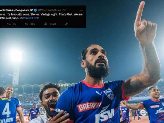 Article image:From no-hopers to ISL 2022-23 final: Bengaluru FC fans rejoice after team's dramatic semi-final win vs. Mumbai City FC