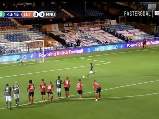Article image:(Video) Mata makes it Juan nill from the spot against Luton Town