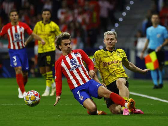 Atlético de Madrid Gano 2 a 1 al Borussia Dortmund.