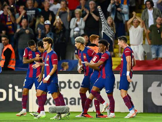 Article image:Cancelo Gets 9, Lewandowski With 8 | Barcelona Players Rated In Brilliant Win Vs Celta Vigo