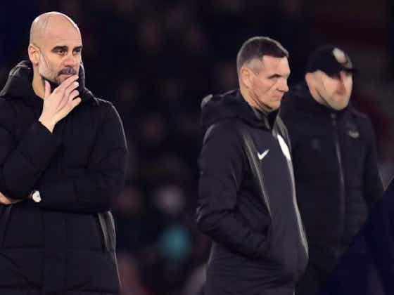 Article image:Guardiola ‘happy with the performance’ as Southampton end Man City’s winning run