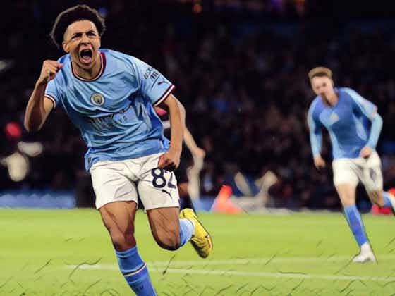 Article image:‘Something special’ – Guardiola hails record breaker Rico Lewis following Man City goal