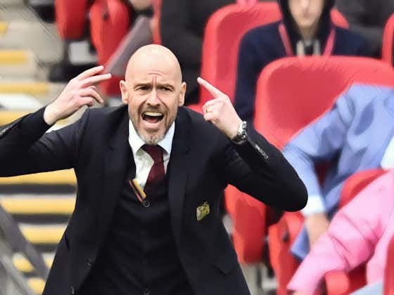 Article image:Irate Ten Hag calls reaction to Man Utd FA Cup win a ‘disgrace’