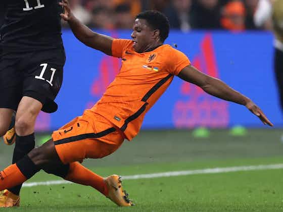 Article image:Video: Tyrell Malacia wows Louis van Gaal with training goal