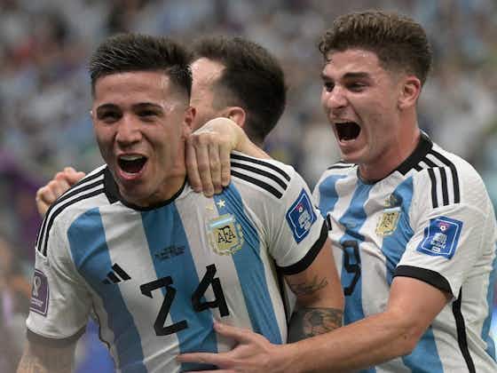 Article image:Manchester United target Enzo Fernandez scores wondergoal for Argentina