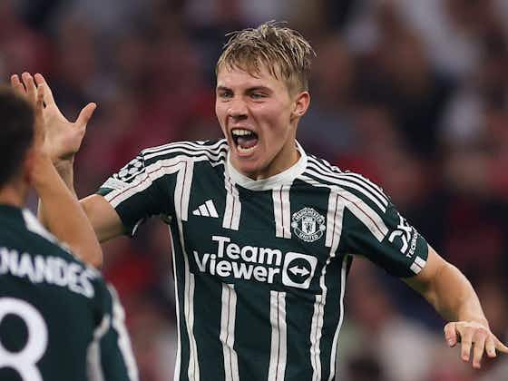 Article image:Alejandro Garnacho excited by Rasmus Hojlund’s arrival at Man United