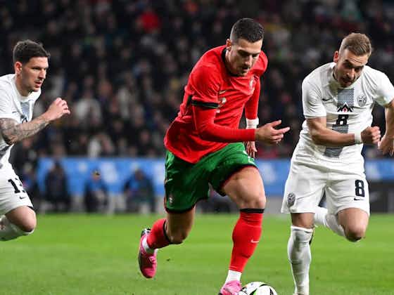 Article image:Diogo Dalot and Portugal stunned as they suffer shock 2-0 loss against Slovenia