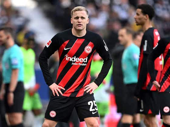 Article image:Donny van de Beek once again fails to make an impression in bench cameo for Eintracht Frankfurt