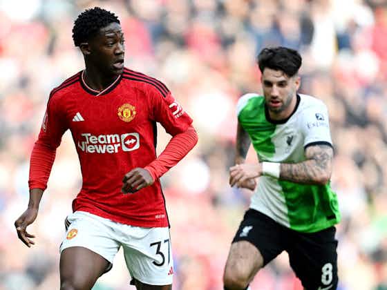 Article image:Liverpool staff were left impressed by Manchester United star Kobbie Mainoo in FA Cup