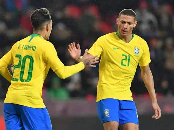 Article image:Tottenham’s Richarlison reveals what he told Roberto Firmino after ‘banana’ incident vs Tunisia