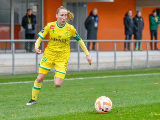 Image de l'article :Féminines : fin de saison pour Claire Lelarge, capitaine du FC Nantes, victime d’une fracture du péroné