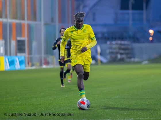 Image de l'article :Vidéo. Joe-Loïc Affamah marque un but exceptionnel de 40 mètres en N3 lors de FC Nantes – Poiré VF