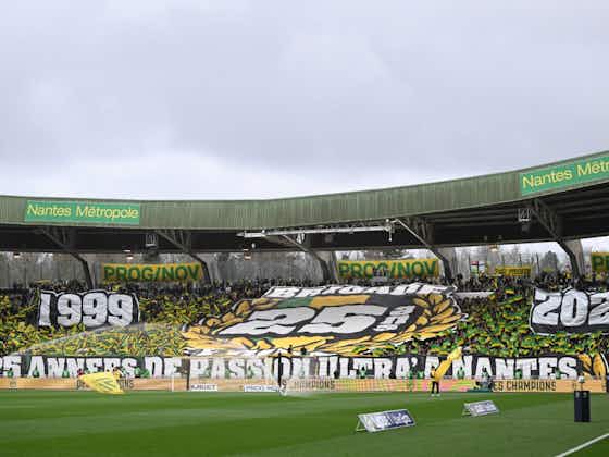 Image de l'article :Après la lourde sanction du FC Nantes, la Ligue 1 fait la promotion du public français en montrant… la tribune Loire face à Strasbourg
