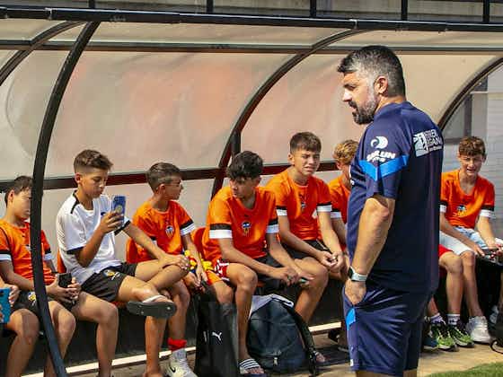 Article image:Gattuso greets VCF Soccer Camps Italy children at Ciudad Deportiva