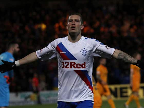 Article image:Rangers loanee Ryan Kent being chased by Fulham