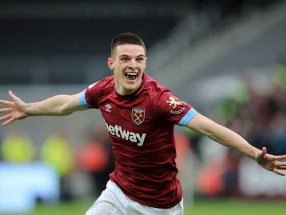 Article image:Declan Rice happy at West Ham thanks to 'special connection' with fans