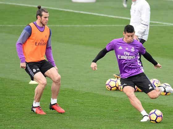 Article image:Gareth Bale and James in Real Madrid's squad for LaLiga opener