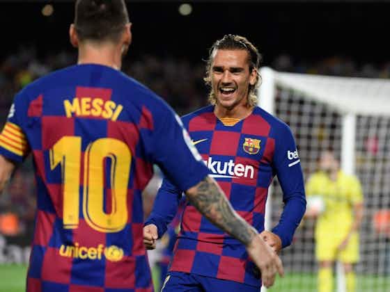 Article image:Antoine Griezmann responds to rumours of a rift with Lionel Messi