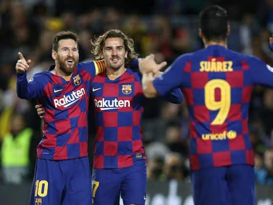 Article image:'Shy' Griezmann admits he is yet to connect with Messi and Suárez
