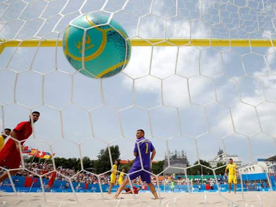 Article image:🎥 Beach soccer player scores a FILTHY lob 🏖️