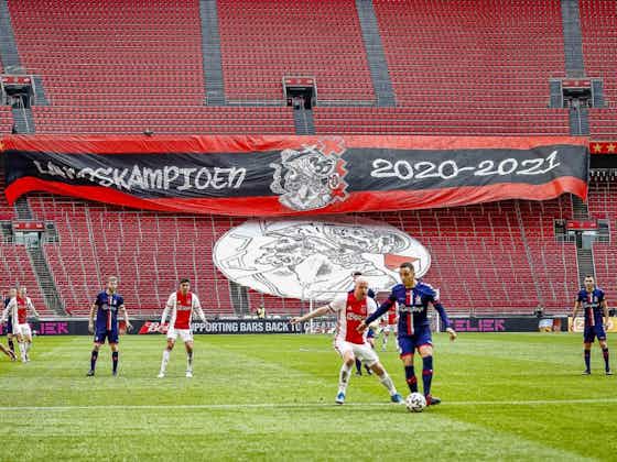 Article image:Jurrien Timber's first senior goal hands Ajax 35th Eredivisie title🏆