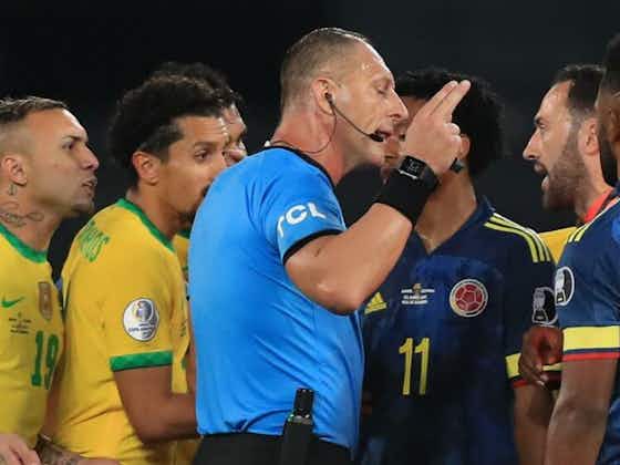 Article image:Colombia want referee suspended for actions in 2-1 Brazil win
