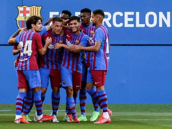 Article image:🎥 Rey Manaj nets hat-trick in Barcelona win over Gimnàstic