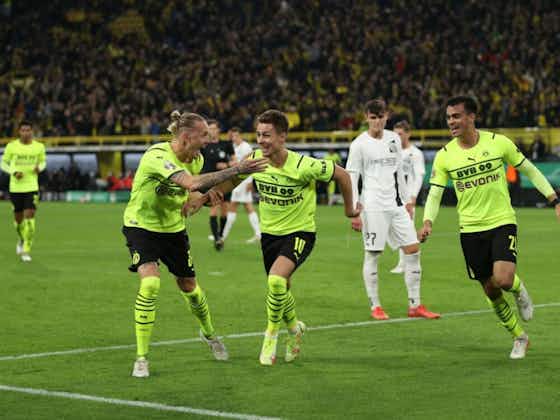 Article image:🇩🇪 Supersub Hazard scores brace as Dortmund progress in DFB-Pokal