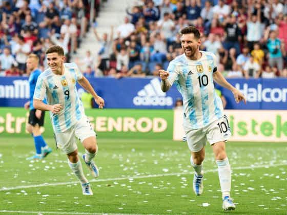 Article image:🇦🇷 Lionel Messi scores five for Argentina for first time